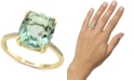 EFFY Collection EFFY&reg; Green Quartz (4 1/3 ct. t.w.) & Diamond Accent Ring in 14k Yellow Gold